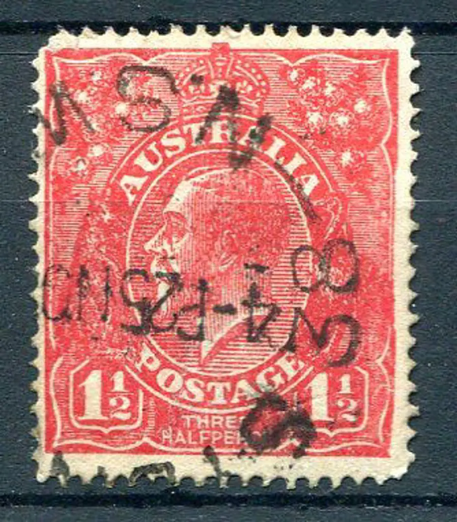 1½d red with "deformed right frame - ... Image 1++