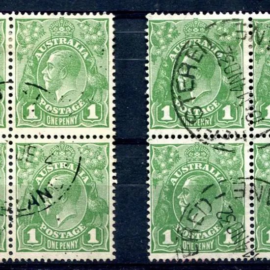 1d green in 2 similar blocks of 4 displaying 2 ...