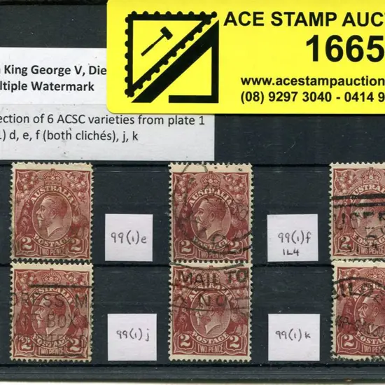 2d brown, Die II. Good to F/U range of 6 ACSC ...