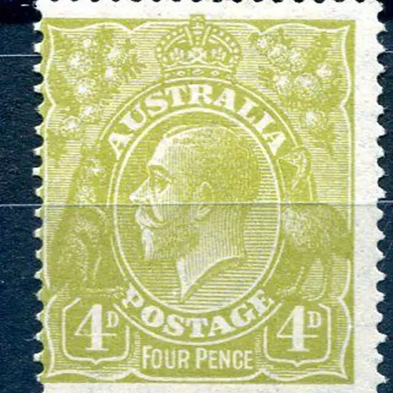 4d greenish olive. MVLH, centred to left. ACSC 115 ...