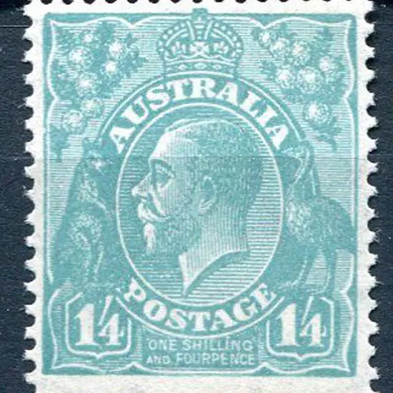 1/4d greenish blue with "retouched S.W. ...