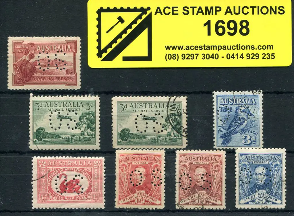 1927/30 commems range with 3d Airmail in both ... Image 1++