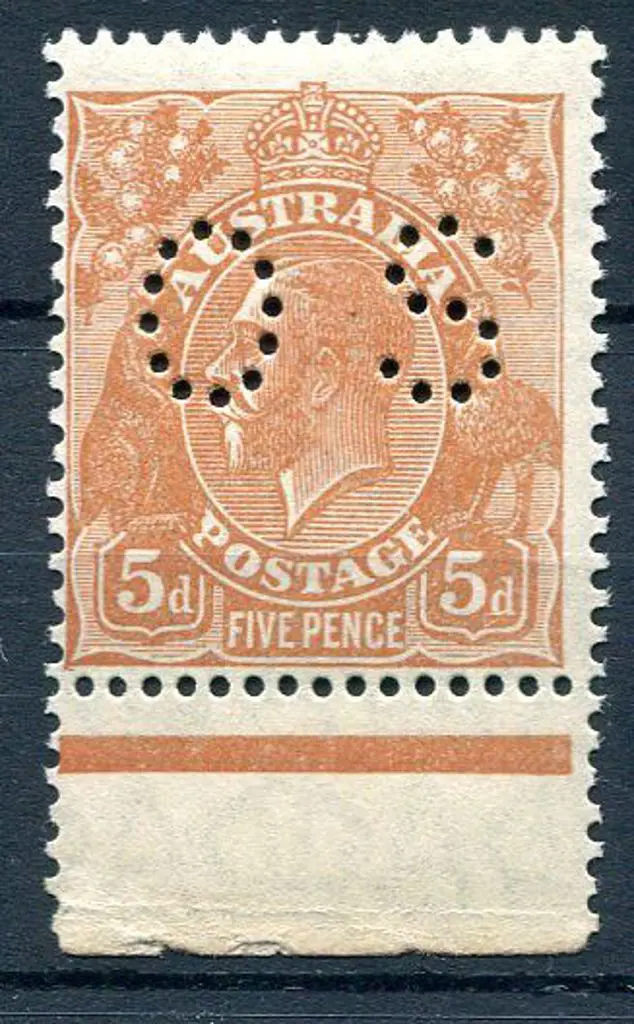 1929/30 5d orange-brown, SM wmk, perf. 13½x12½ ... Image 1++