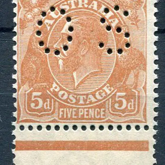 1929/30 5d orange-brown, SM wmk, perf. 13½x12½ ...