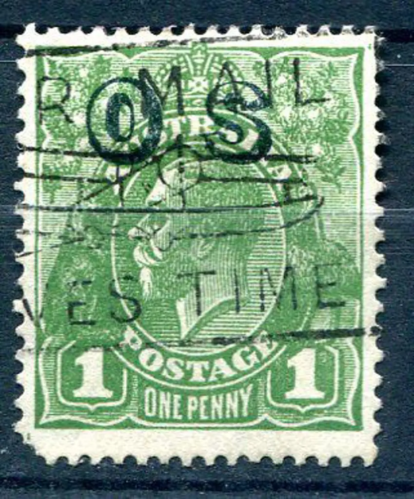 1931/36 1d green KGV, CofA wmk ovptd ... Image 1++