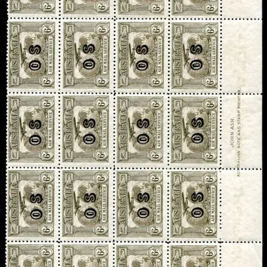 1931 6d brown Kingsford Smith Air Mail Service ...