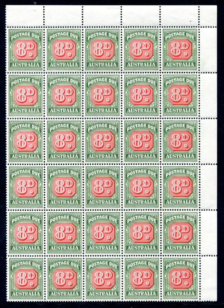 1958/63 8d Die II, no wmk, top right hand corner ... Image 1++