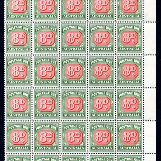 1958/63 8d Die II, no wmk, top right hand corner ...