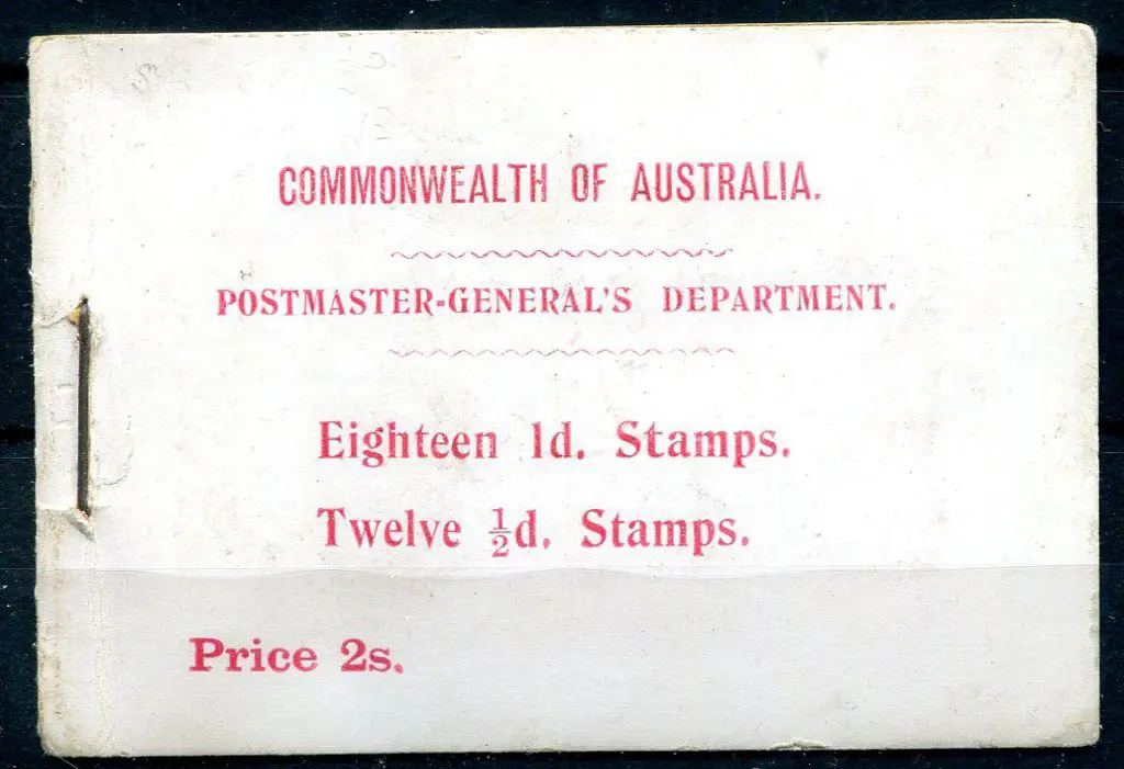 1911 2/- booklet with WA swans. Incomplete with 2 ... Image 1++