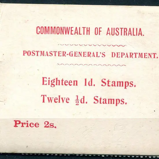 1913 (17th Jan) 2/- kangaroo booklet complete with ...
