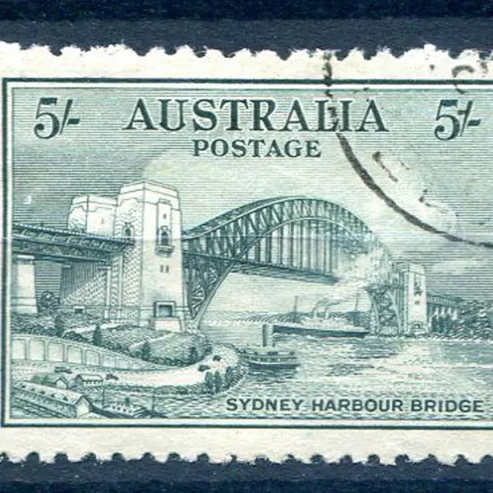 1932 5/- Sydney Harbour Bridge neatly CTO, no gum. ...