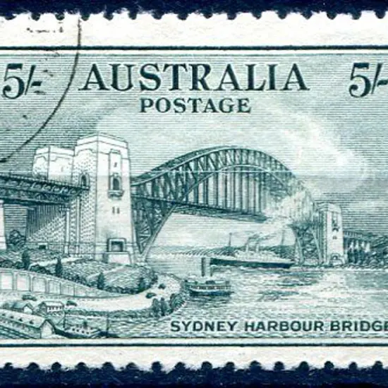 1932 5/- Sydney Harbour Bridge neatly CTO, no gum. ...