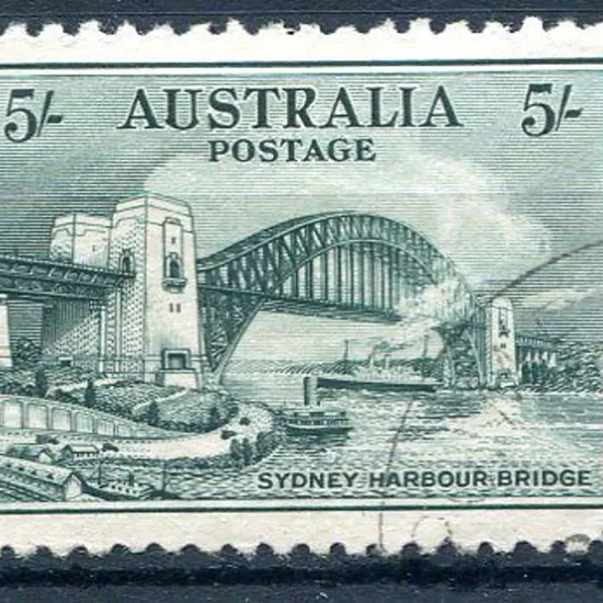 1932 5/- Sydney Harbour Bridge. CTO without gum ...