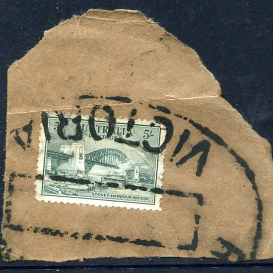 1932 5/- Sydney Harbour Bridge commercially used ...