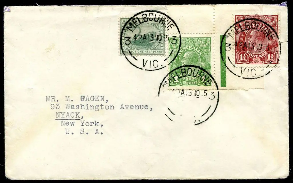 1935 (13th Nov) cover with 1½d WA swan &amp; 1d ... Image 1++