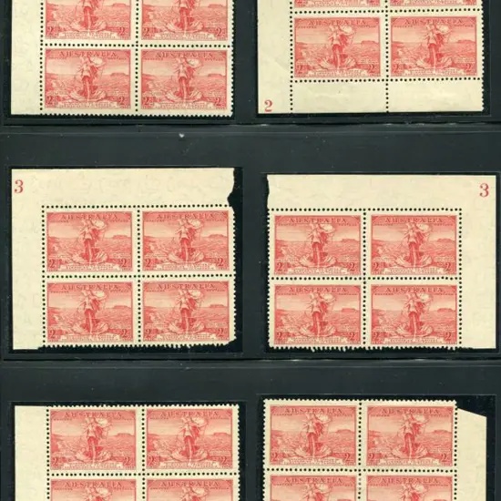 1936 2d Submarine Cable in 1-4 plate corner blocks ...