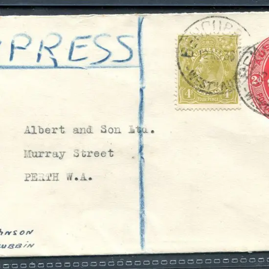 1936 (12th Aug) 2d KGV embossed PSE endorsed ...