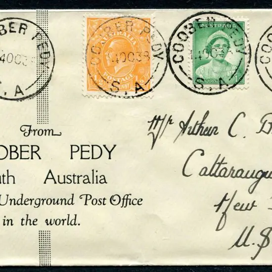 1938 (14th Oct) Coober Pedy "The only ...