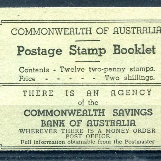 1938 (Dec) 2/- KGVI booklet with "Wherever ...