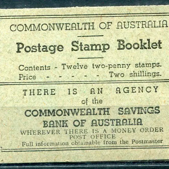 1938 (Dec) 2/- KGVI booklet ditto but with wmk ...