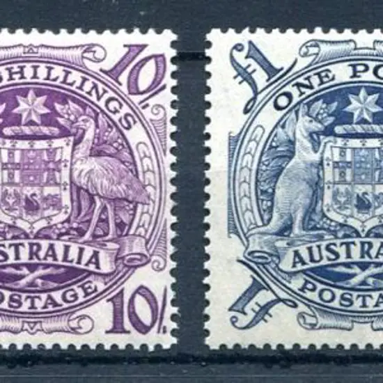 1949/50 Arms set of 4 to £2. All MUH with 10/- ...