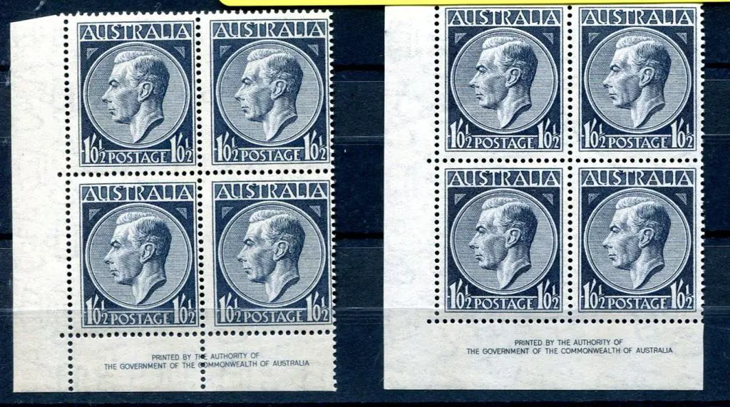 1952 1/0½d KGVI Authority imprint bottom left ... Image 1++
