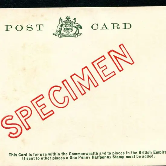 1953 3d QEII green Postcard ovptd ...