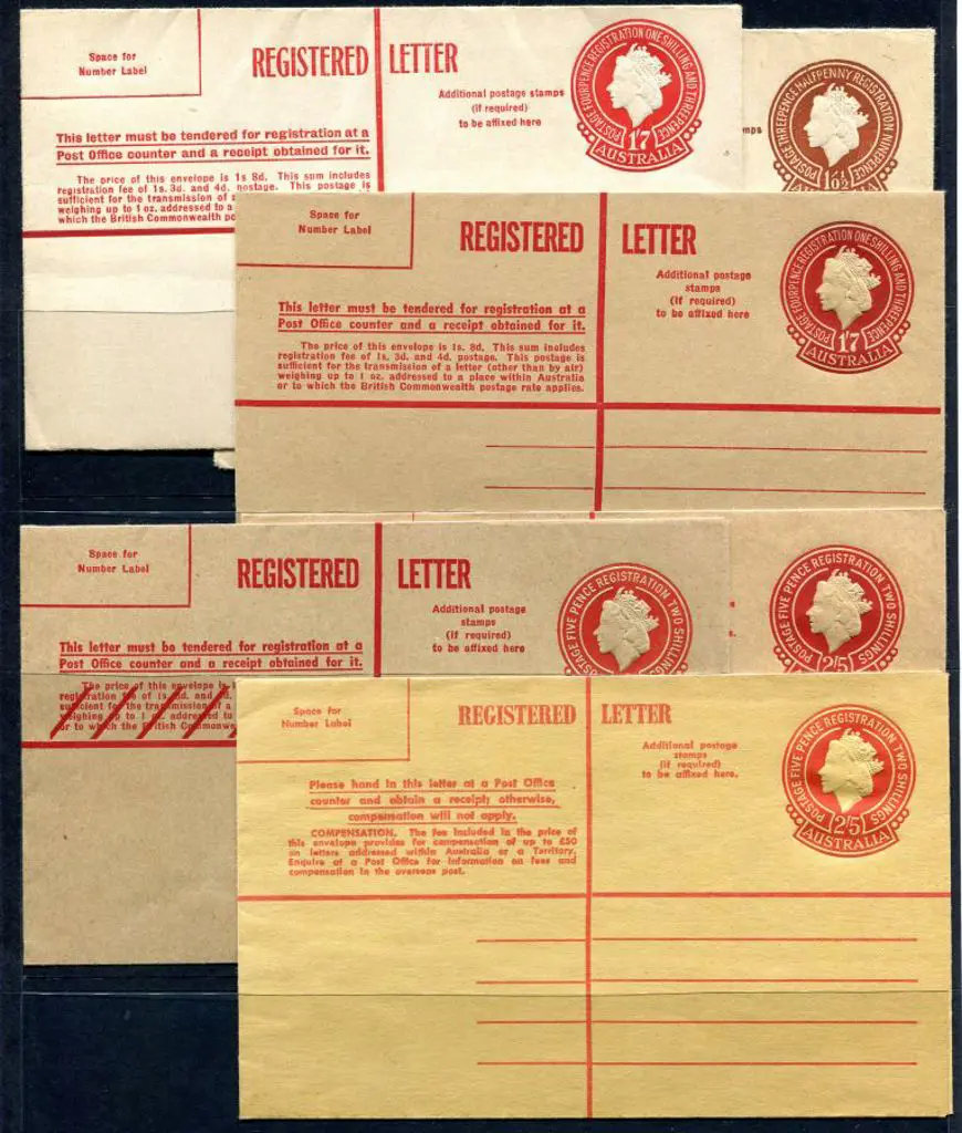 1953/65 QEII Registered Envelopes x 6 with 1/0½d ... Image 1++