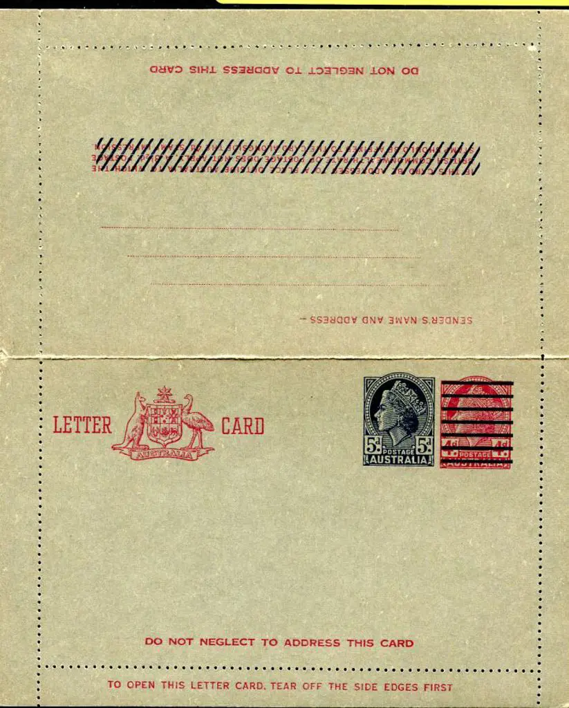 1959 5d &amp; bars on 4d Claret QEII Sideface ... Image 1++