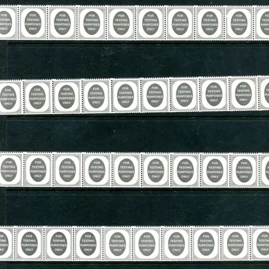 1959 Coil testing strips of 10 x 4 reading ...