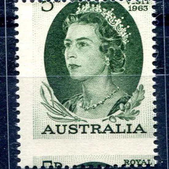 1963 5d Royal Visit with misplaced perfs resulting ...