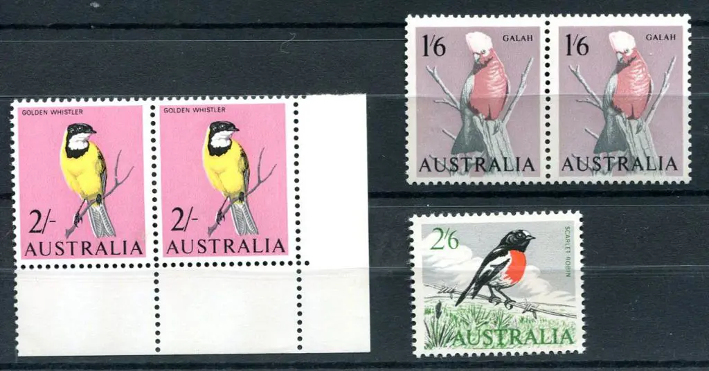 1964/65 Bird varieties incl 1/6d "grey dash ... Image 1++
