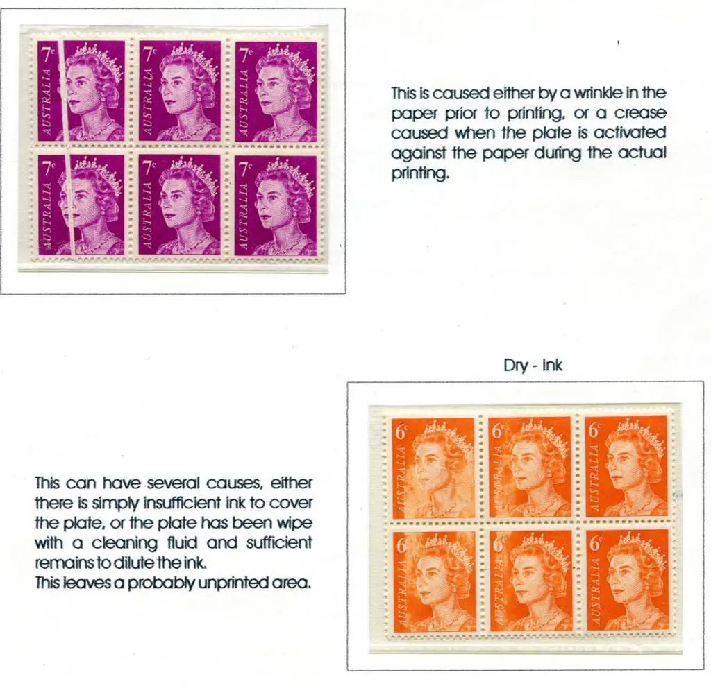 1970 6¢ orange QEII block of 6 with "dry ... Image 1++