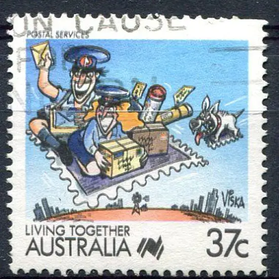 1988 37c Living Together - Postal Services with ...