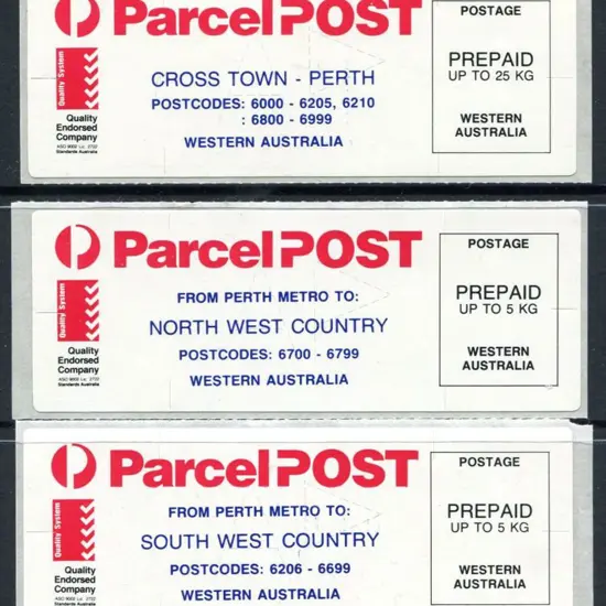 1990's Parcel Post "Cross Town - Perth" ...