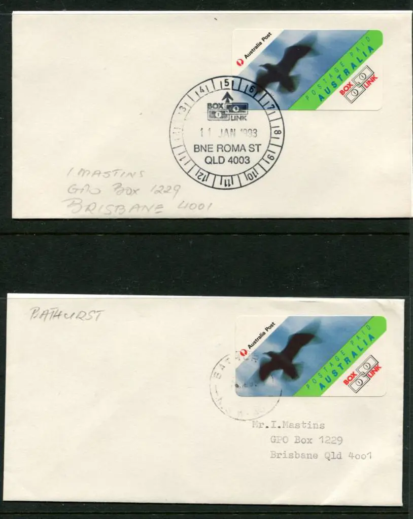 1993 (11th Jan) Boxlink labels on commercial ... Image 1++