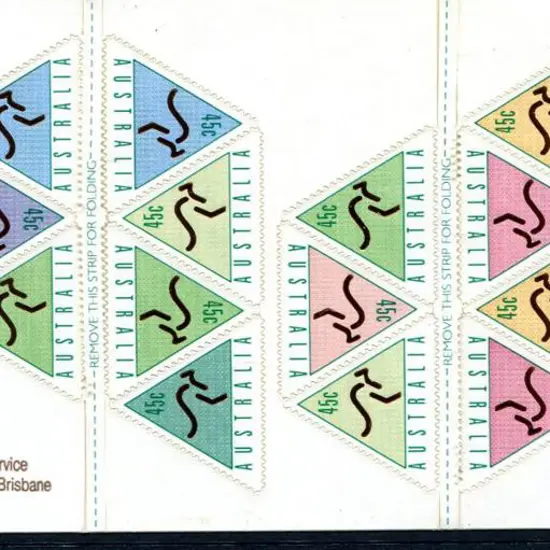 1994 $9 ATM kangaroo S/A sheetlet ovptd "ASDA ...