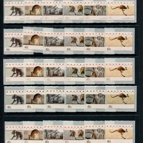 1994 CPS kangaroo &amp; koala 45c sets from the ...