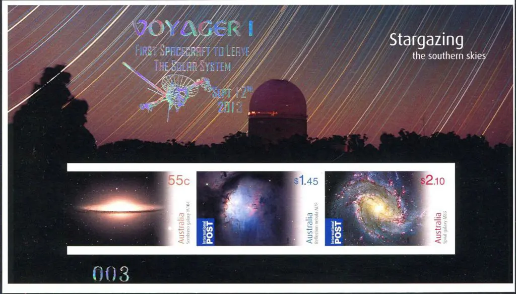 2009 Stargazing imperforate M/S ovptd ... Image 1++