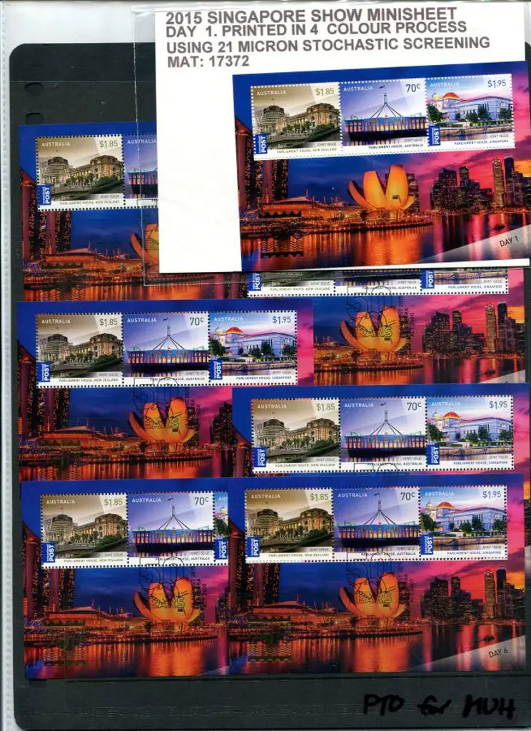 2015 Singapore Exhibition joint issue Miniature ... Image 1++
