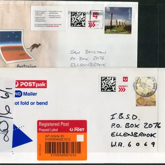2016 (4th Jan) Aust Post Priority Mail S/A used ...
