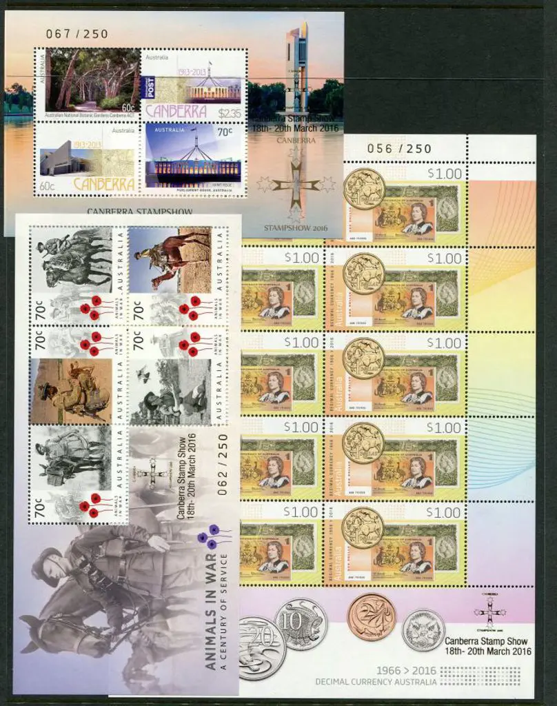 2016 50th Anniv of Decimal Currency Sheetlet of 10 ... Image 1++