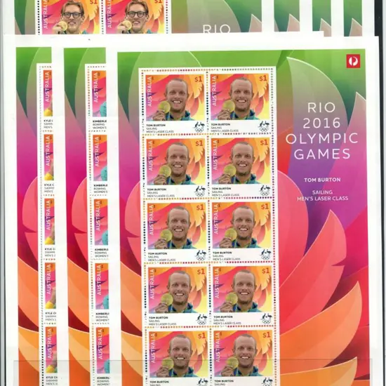 2016 Rio Olympic Games Gold Medallists sheetlets ...