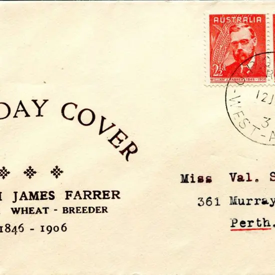 1948 (12th July) 2½d Farrer pair on Mitchell FDC ...