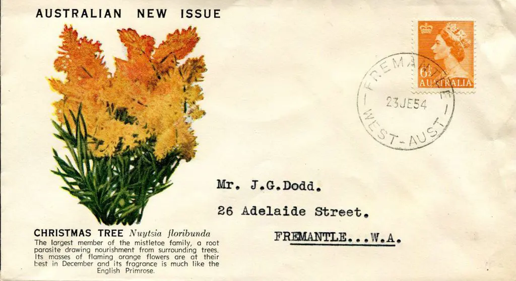 1954 (23rd June) 6½d QEII orange on Boan's ... Image 1++