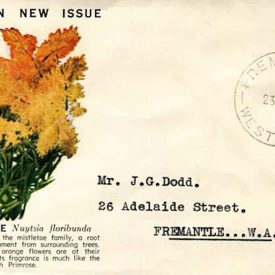 1954 (23rd June) 6½d QEII orange on Boan's ...