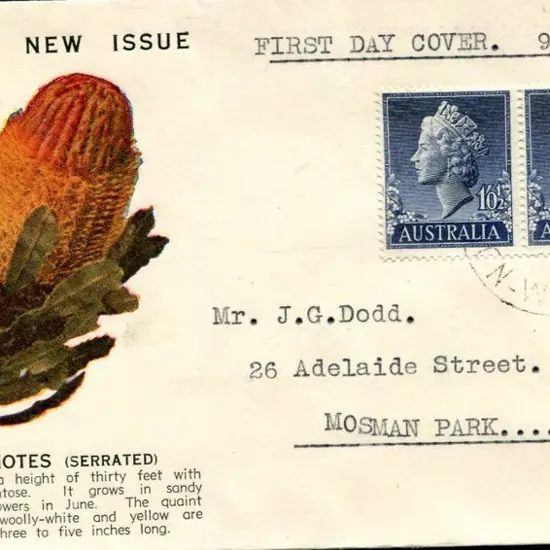 1955 (9th March) 1'0½d QEII blue marginal pair on ...
