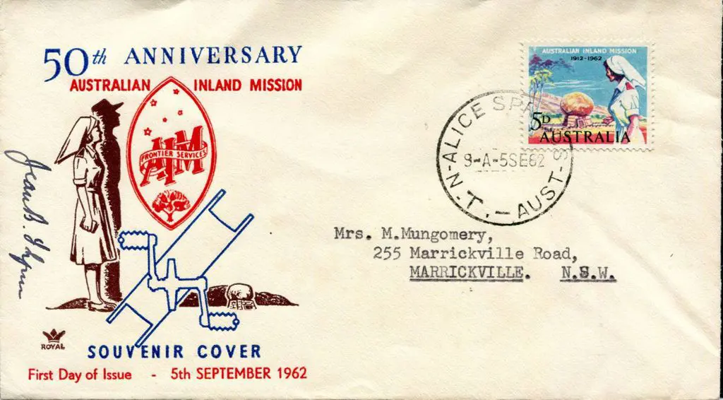 1962 (5th Sept) 5d Inland Mission Royal illust FDC ... Image 1++