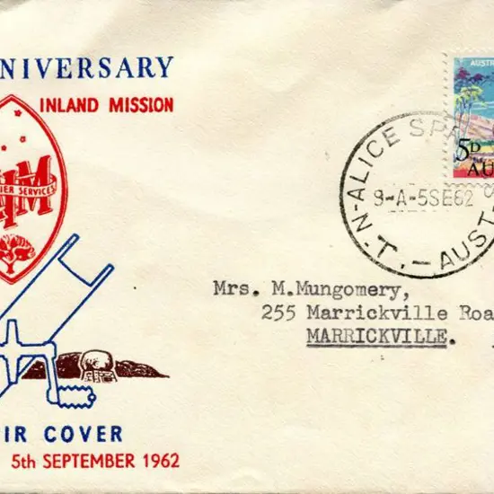 1962 (5th Sept) 5d Inland Mission Royal illust FDC ...