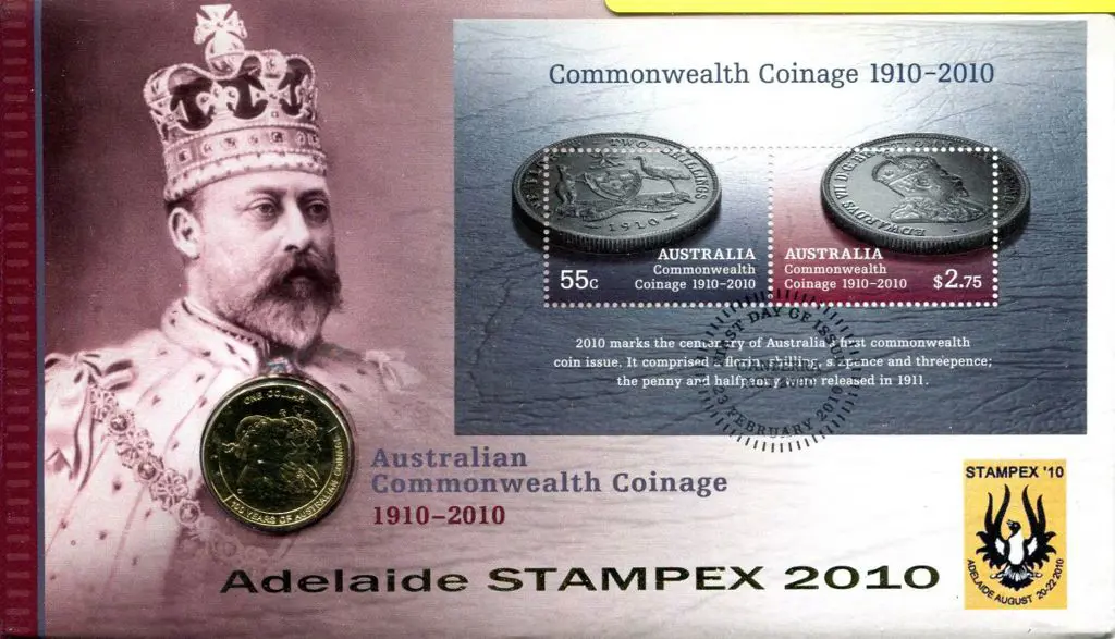 2010 (23rd Feb) Commonwealth Coinage PNC $1 Coin ... Image 1++